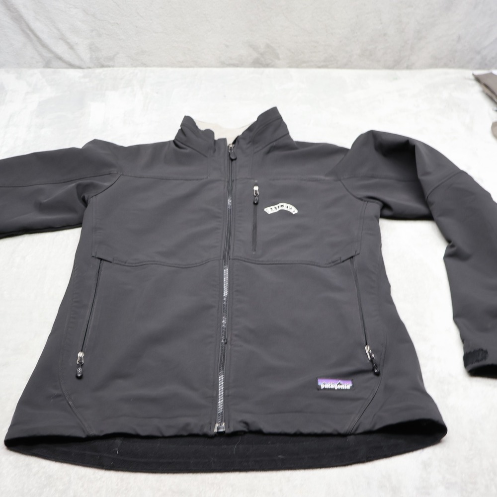Patagonia Jacket Mens Medium Black Softshell Guide Full Zip Stretch Hiking LOGO